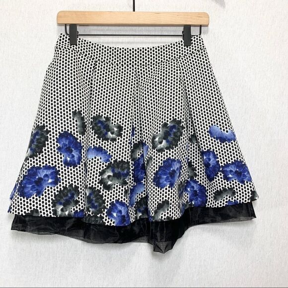 NWT Express High Waisted Polka Dot Skirt Size 4 - Picture 3 of 10